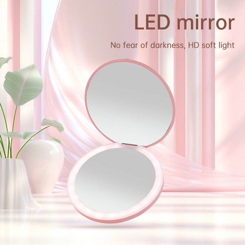 Mini portable LED light-emitting makeup mirror - Dreami XO