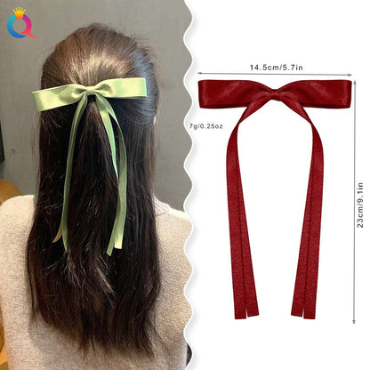 Ribbon Bow Hair Clip - Dreami XO