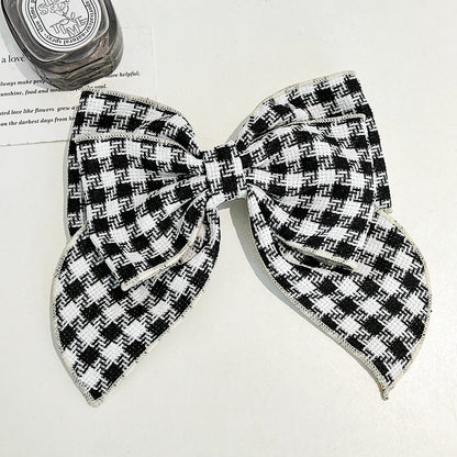 Pattern Hair Bow Clip - Dreami XO