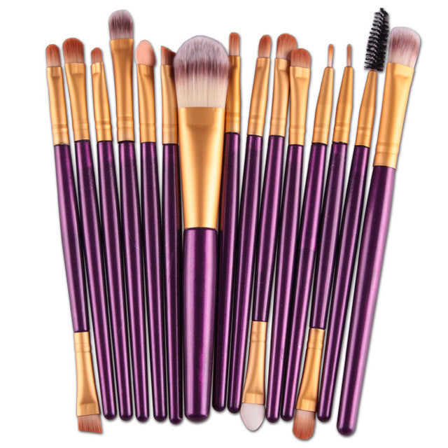 15Pcs Makeup Brushes Set - Dreami XO