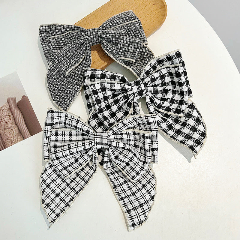 Pattern Hair Bow Clip - Dreami XO