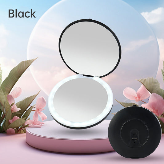 Mini portable LED light-emitting makeup mirror - Dreami XO