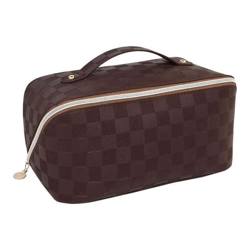 Luxury Checkerboard Makeup Bag - Dreami XO