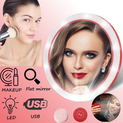 Portable LED FLAT Compact Mirror - Dreami XO