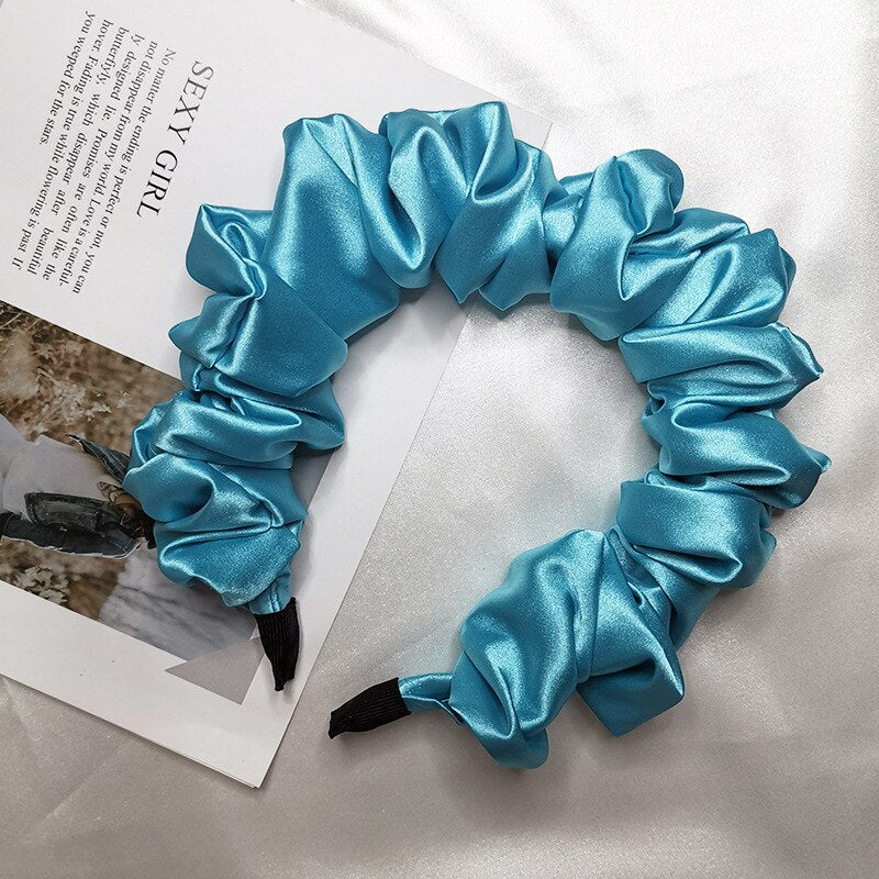 Soft Ruched Silk Headbands - Dreami XO