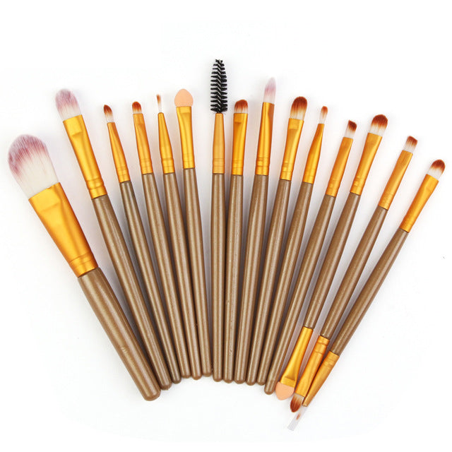 15Pcs Makeup Brushes Set - Dreami XO