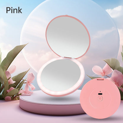 Mini portable LED light-emitting makeup mirror - Dreami XO