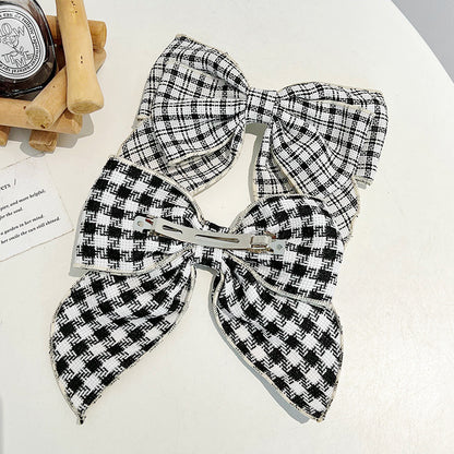 Pattern Hair Bow Clip - Dreami XO