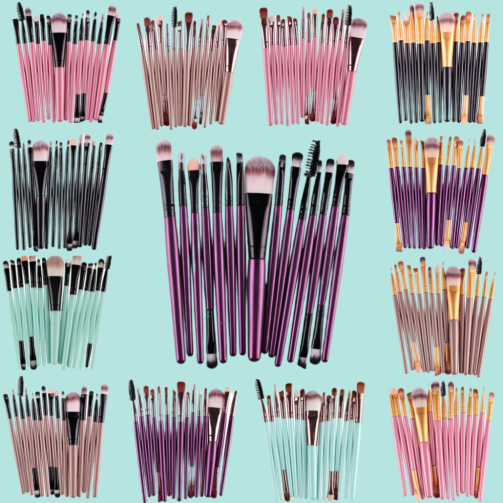 15Pcs Makeup Brushes Set - Dreami XO