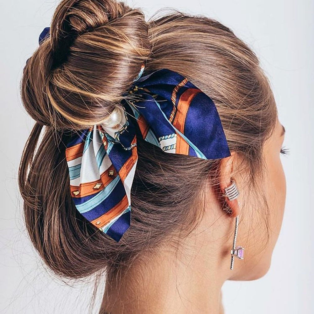 Pearl Bow Scrunchie - Dreami XO