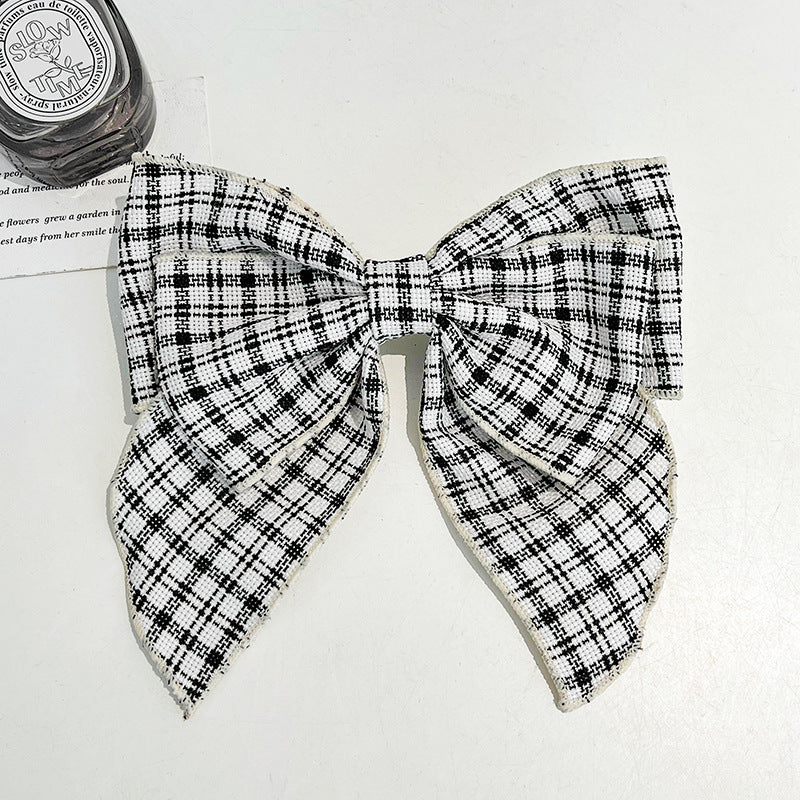 Pattern Hair Bow Clip - Dreami XO