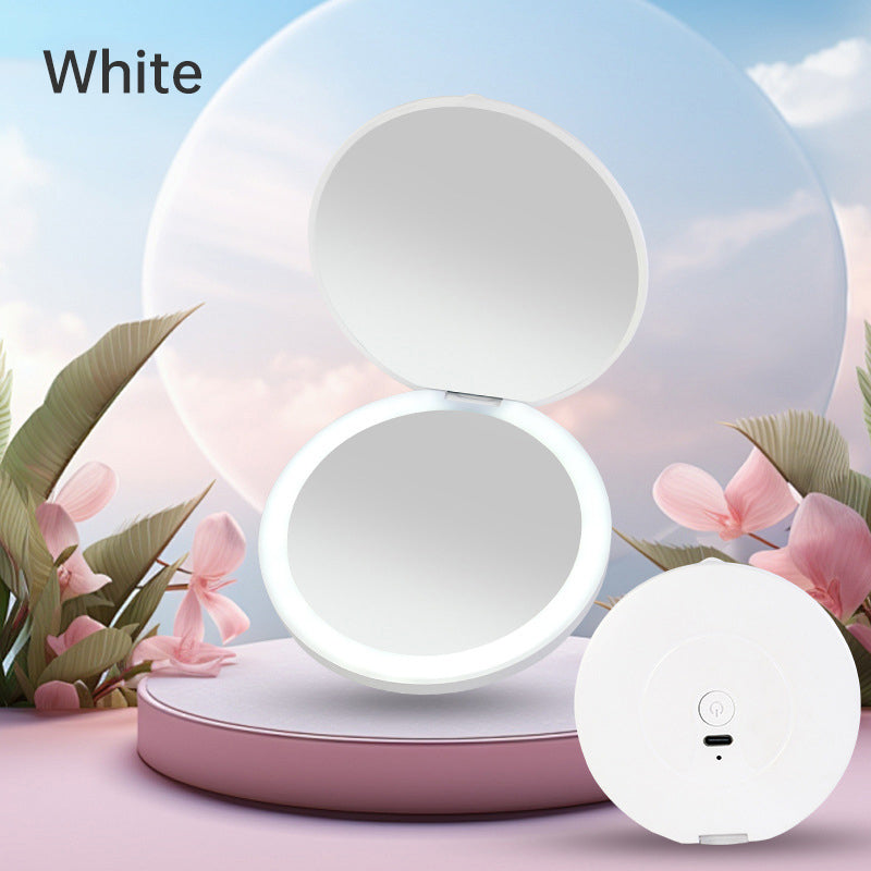 Mini portable LED light-emitting makeup mirror - Dreami XO