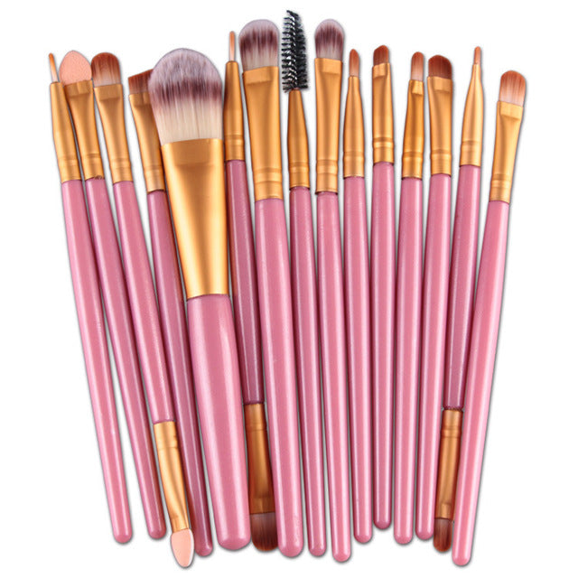 15Pcs Makeup Brushes Set - Dreami XO