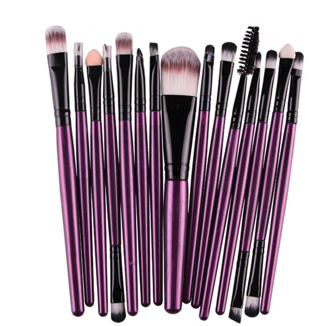 15Pcs Makeup Brushes Set - Dreami XO